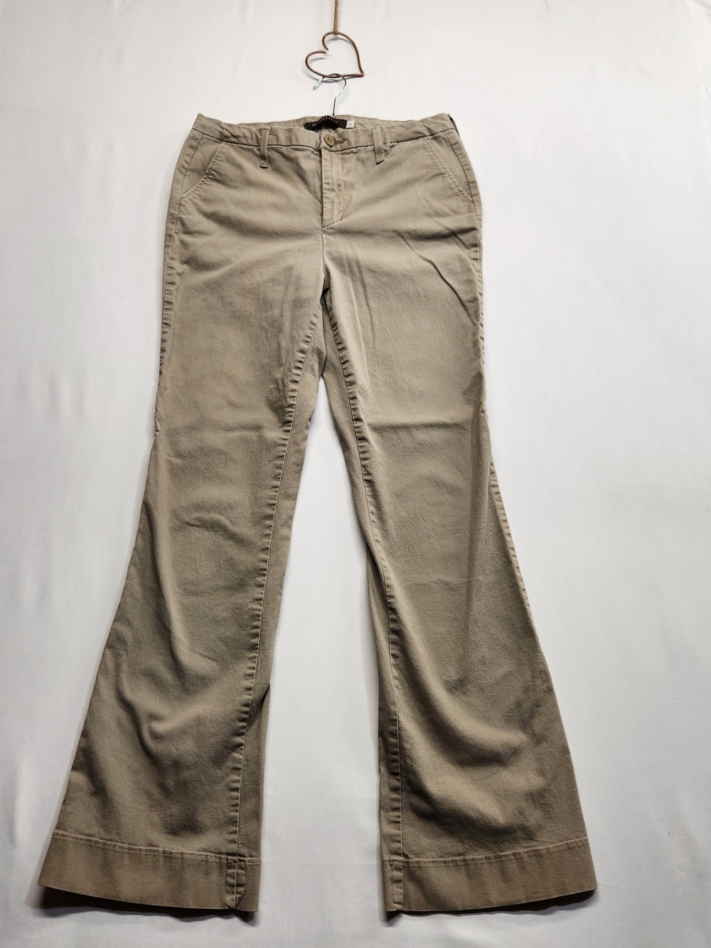 ⭐️Y2K NYDJ Chino Khaki Flare Pants Bootcut Academia Work Trousers 10